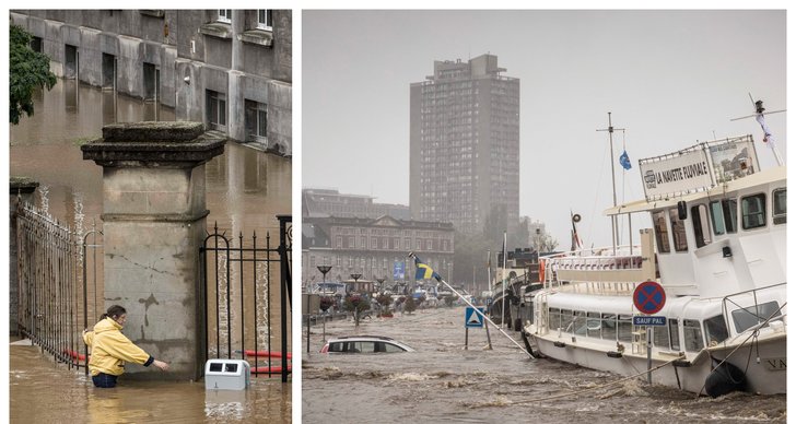 Belgien, översvämning
